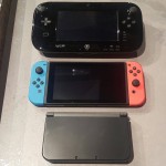 【任天堂スイッチ】「デカすぎ」と話題のWiiU・3DS・Switchの大きさ比較画像がこちら